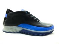 Bağcıklı Erkek Sneaker Ayakkabı - Siyah-Mavi - 4559 - 1