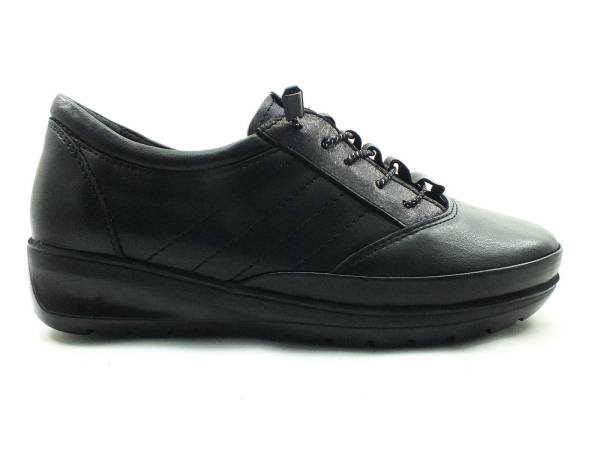 Bayan Gerçek Deri Sneaker Ayakkabı - Siyah - 1043 - 1