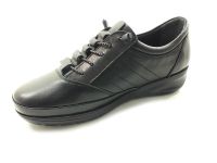 Bayan Gerçek Deri Sneaker Ayakkabı - Siyah - 1043 - 2