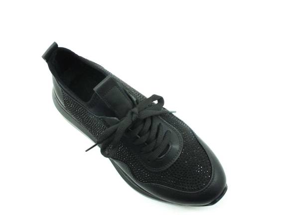 Beety Kadın Streç Taşlı Spor Ayakkabı Siyah 90 1503 - 5