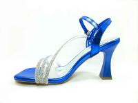 Çarıkçım 8 cm Topuklu Ayakkabı Saks 13 Y-082 - 3