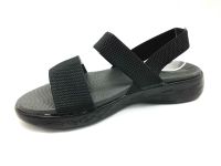 Çarıkçım Lastikli Hafif Kadın Sandalet Siyah 118 12 - 2