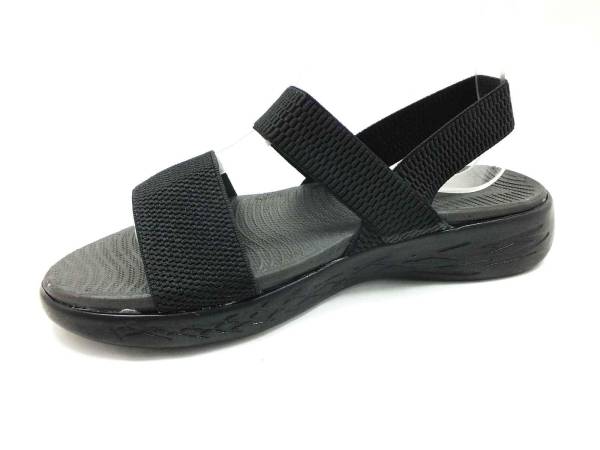Çarıkçım Lastikli Hafif Kadın Sandalet Siyah 118 12 - 2