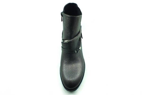 Fermuarlı Bayan Bot - Platin - 2861 - 3