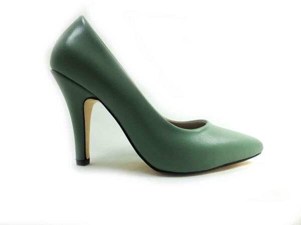 Marine Shoes 9 cm Topuklu Stiletto Yeşil 86 437 - 1