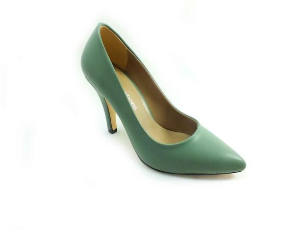 Marine Shoes 9 cm Topuklu Stiletto Yeşil 86 437 - 2