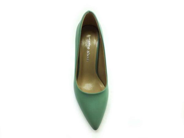 Marine Shoes 9 cm Topuklu Stiletto Yeşil 86 437 - 4