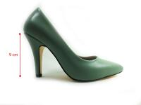 Marine Shoes 9 cm Topuklu Stiletto Yeşil 86 437 - 6