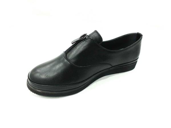 Marine Shoes Hakiki Deri Günlük Kadın Ayakkabı Siyah 86 525 - 2