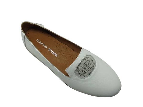 Marine Shoes Hakiki Deri Günlük Kadın Ayakkabısı Beyaz 86 2043 - 3