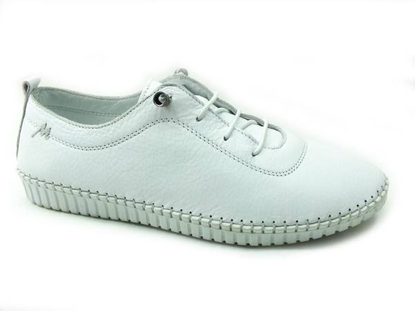 Marine Shoes Hakiki Deri Günlük Kadın Ayakkabısı Beyaz 86 296 - 1