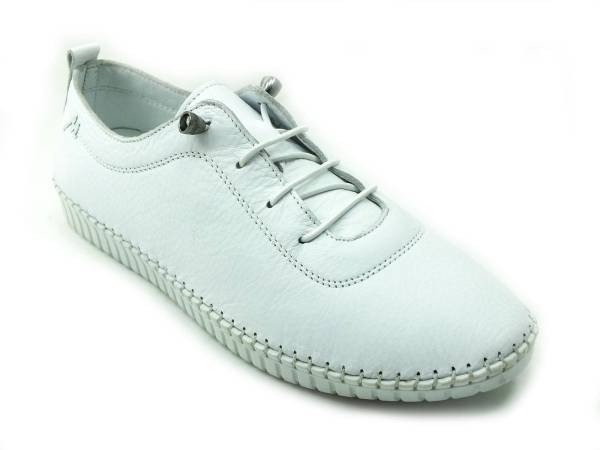 Marine Shoes Hakiki Deri Günlük Kadın Ayakkabısı Beyaz 86 296 - 2