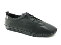 Marine Shoes Hakiki Deri Günlük Kadın Ayakkabısı Siyah 86 296 - 1