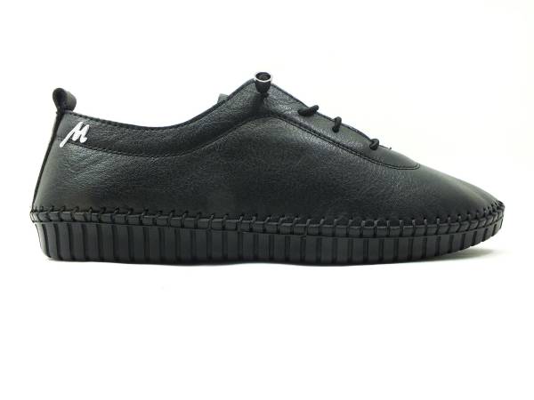 Marine Shoes Hakiki Deri Günlük Kadın Ayakkabısı Siyah 86 296 - 2