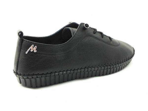 Marine Shoes Hakiki Deri Günlük Kadın Ayakkabısı Siyah 86 296 - 4
