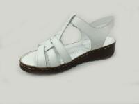 Marine Shoes Hakiki Deri Kadın Sandalet Beyaz 86 017 - 3