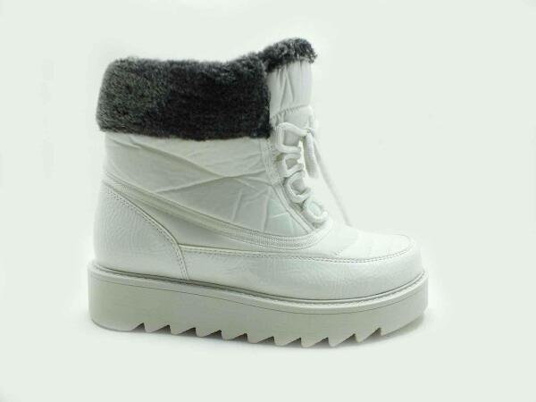 Marine Shoes Kürklü Termal Kar Botu Beyaz-Rugan 86 4013 - 1