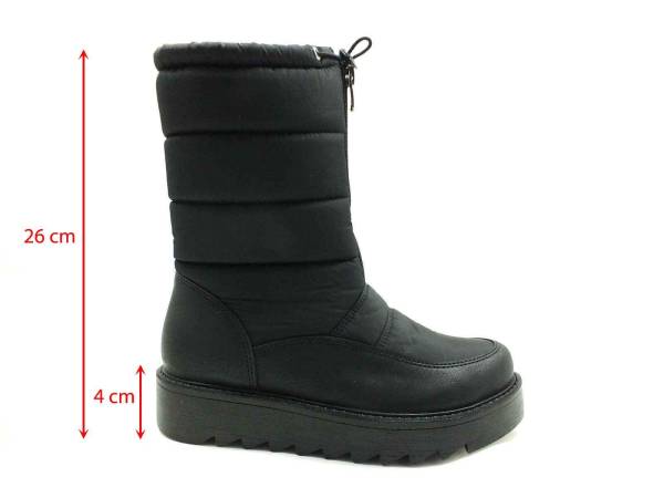 Marine Shoes Kürklü Termal Kar Botu Siyah 86 4000-1 - 6