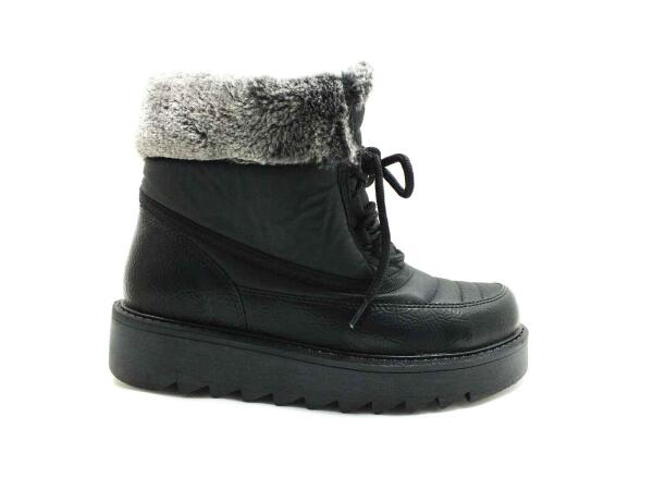 Marine Shoes Kürklü Termal Kar Botu Siyah-Rugan 86 4013 - 1