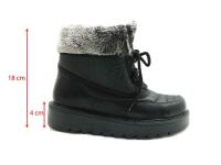 Marine Shoes Kürklü Termal Kar Botu Siyah-Rugan 86 4013 - 6