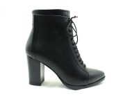 Marine Shoes Sivri Burunlu Topuklu Kadın Botu Siyah - 1
