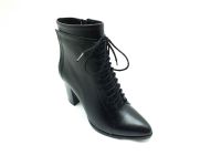 Marine Shoes Sivri Burunlu Topuklu Kadın Botu Siyah - 2
