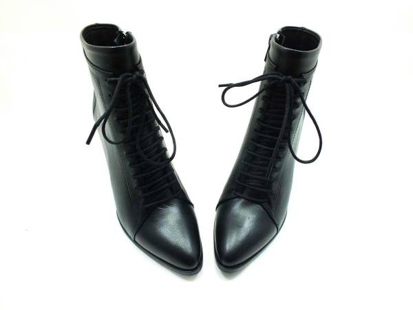 Marine Shoes Sivri Burunlu Topuklu Kadın Botu Siyah - 4