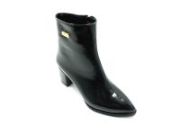 Marine Shoes Topuklu Klasik Rugan Bot Siyah 86 21K-05 - 2