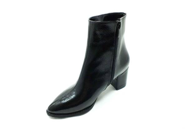 Marine Shoes Topuklu Klasik Rugan Bot Siyah 86 21K-05 - 3