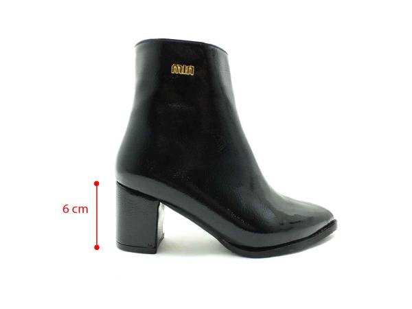 Marine Shoes Topuklu Klasik Rugan Bot Siyah 86 21K-05 - 5
