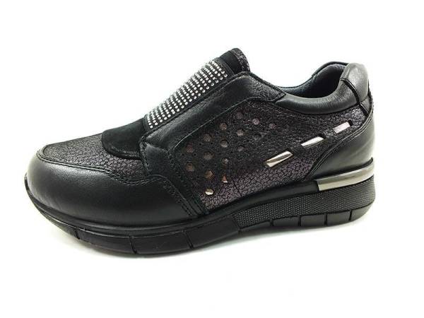 Ortopedik Comfort Bayan Ayakkabı - Siyah - 24206 - 1