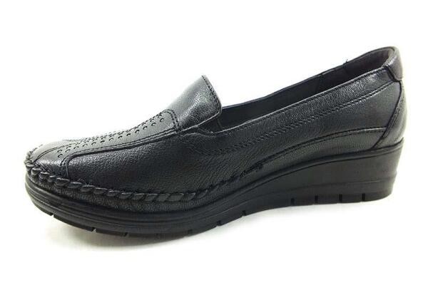 Ortopedik Comfort Bayan Ayakkabı - Siyah - 25182 - 2
