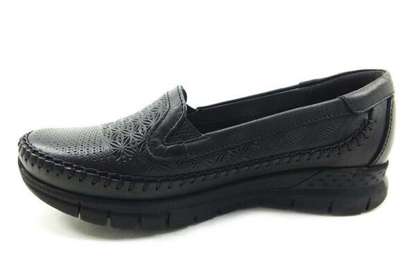 Ortopedik Comfort Bayan Ayakkabı - Siyah - 29413 - 2