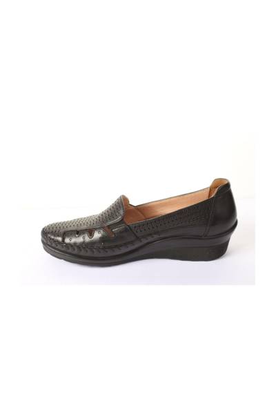 Ortopedik Comfort Bayan Ayakkabı - Siyah - 26202 - 2