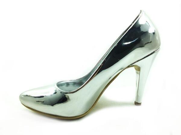 Çarıkçım Stiletto Ayakkabı - Gümüş-Ayna - 700 - 2