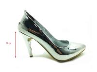 Çarıkçım Stiletto Ayakkabı - Gümüş-Ayna - 700 - 5
