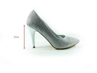 Çarıkçım Stiletto Ayakkabı - Lame-Simli - 700 - 5