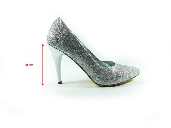 Çarıkçım Stiletto Ayakkabı - Lame-Simli - 700 - 5