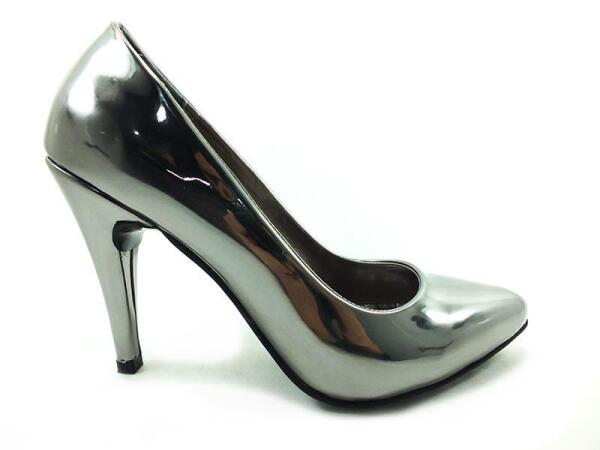 Çarıkçım Stiletto Ayakkabı - Platin-Ayna - 700 - 1
