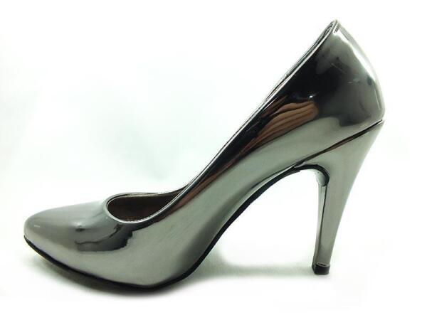 Çarıkçım Stiletto Ayakkabı - Platin-Ayna - 700 - 2