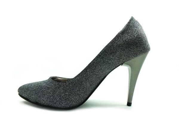 Çarıkçım Stiletto Ayakkabı - Platin-Simli - 700 - 2