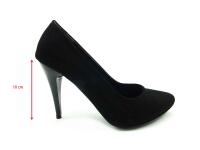 Çarıkçım Stiletto Ayakkabı - Siyah-Süet - 700 - 5